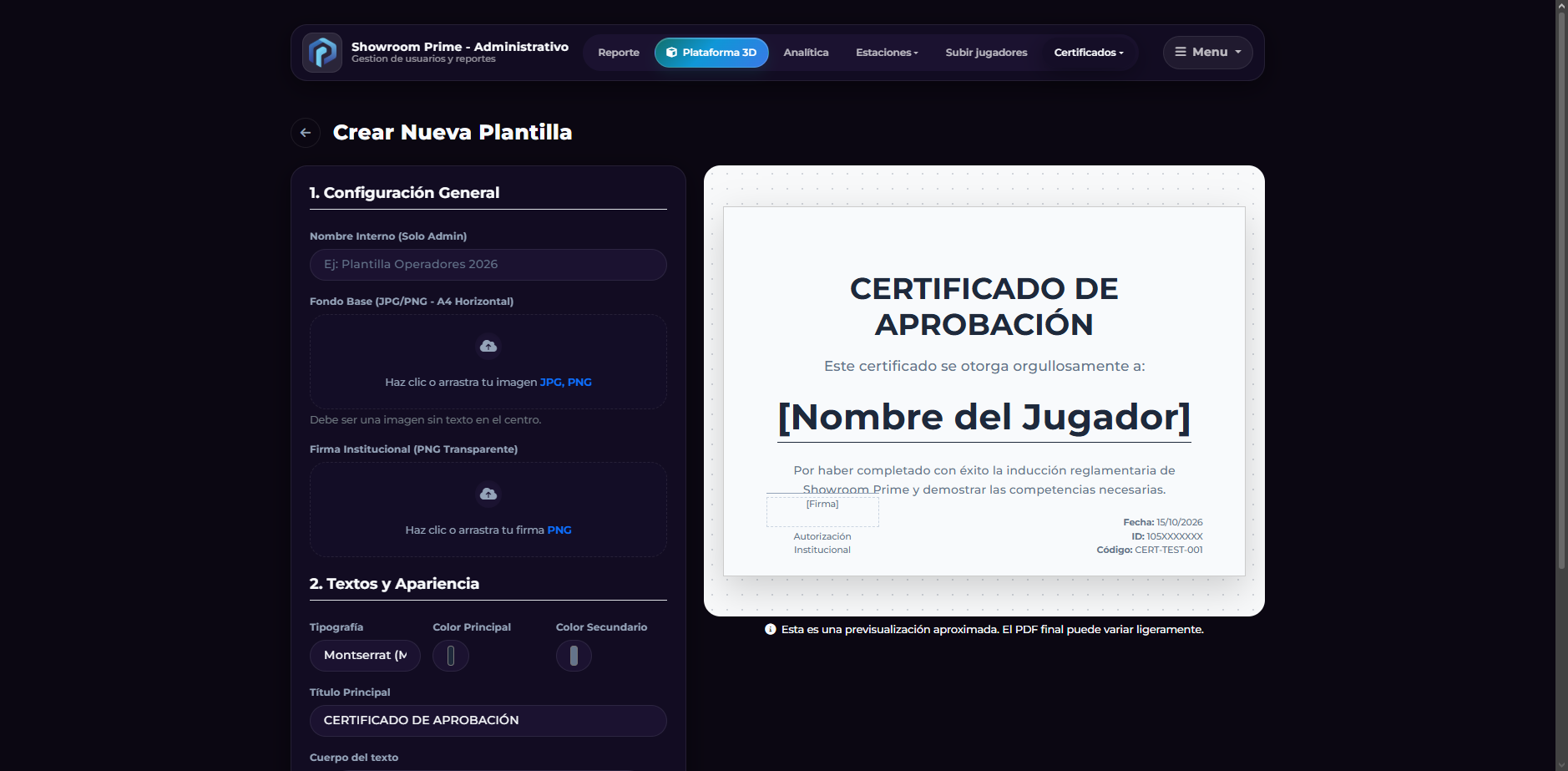 Certificados automáticos con tu marca